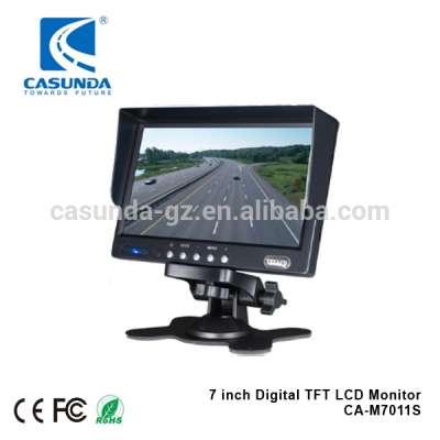 7 inch high resolution car monitor bus monitor with U bracket