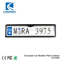 170 degree waterproof European car license plate camera, SONY CCD reversing camera with best night vision