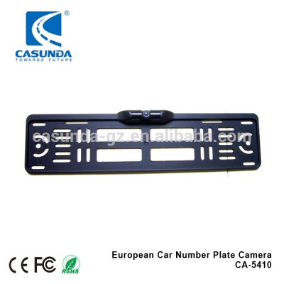 High quality car license plate car rear view camera for Europe number plate